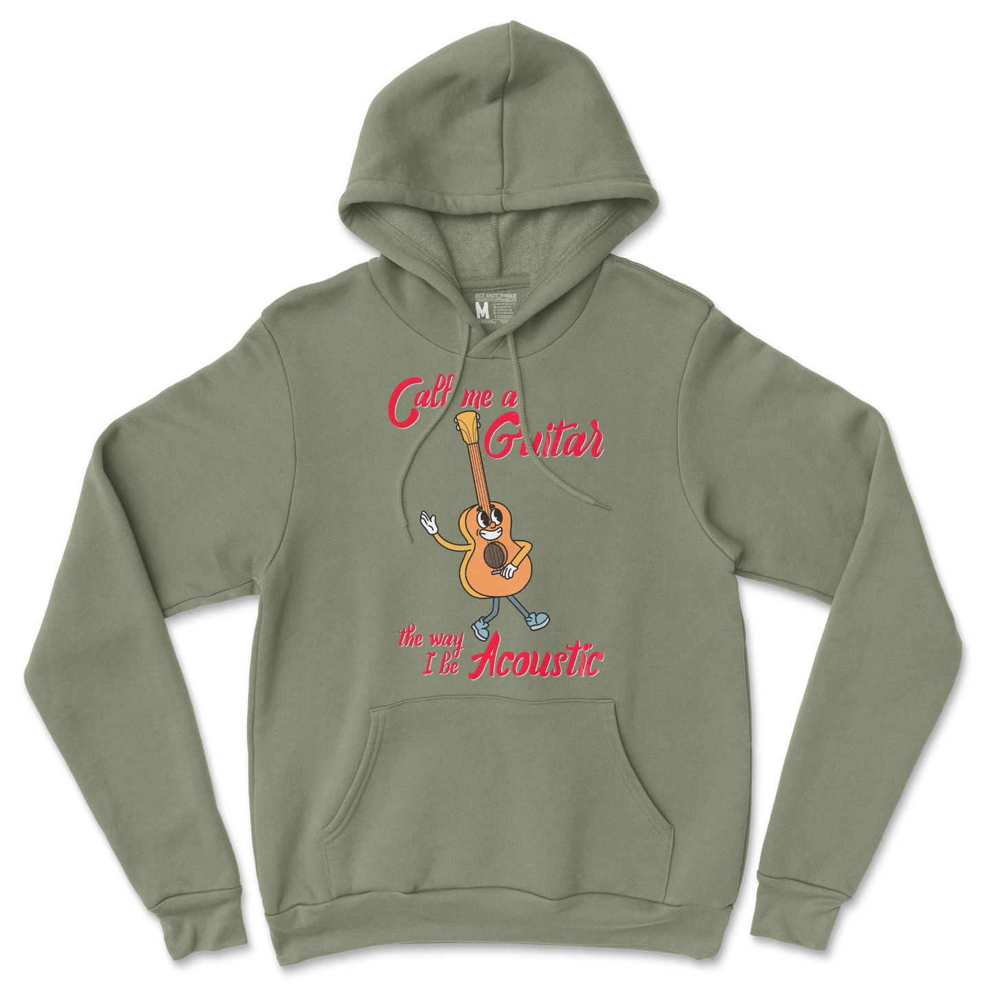 Gildan SoftStyle Hoodie I Do Be Acoustic  in Military-Green