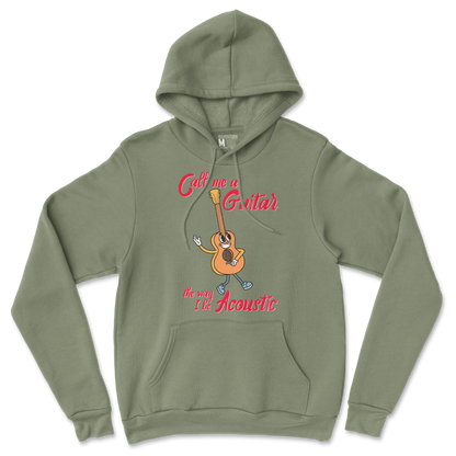 Gildan SoftStyle Hoodie I Do Be Acoustic  in Military-Green