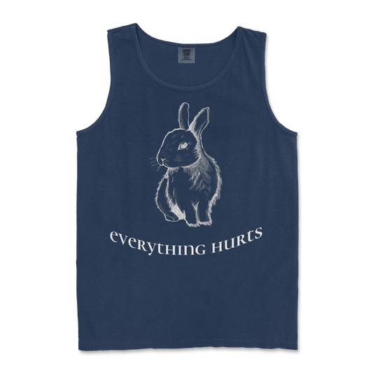 Comfort Colors Tank Top Everything Hurts in TrueNavy