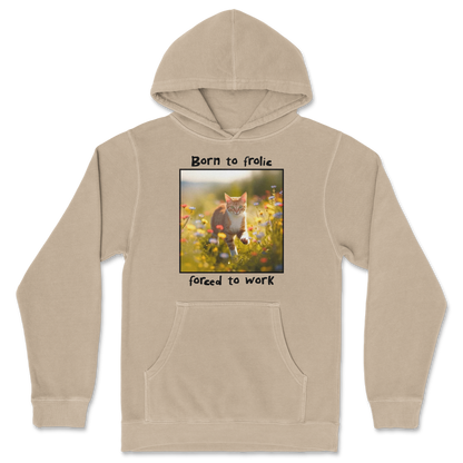 Independent Clothing Co. Hoodie Born to Frolic  in Sandstone