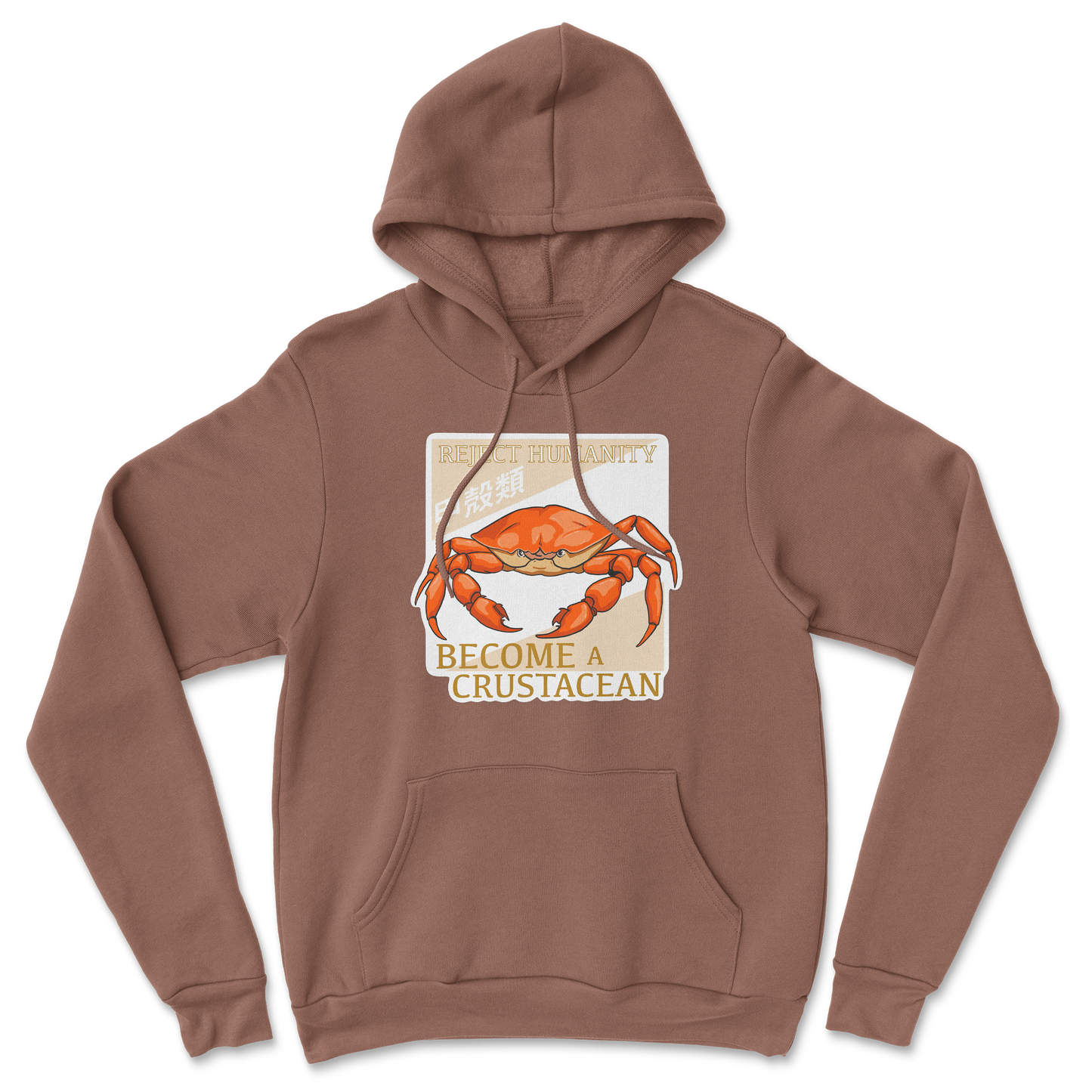 Heavy Blend Hoodie Embrace the Crab in Cocoa