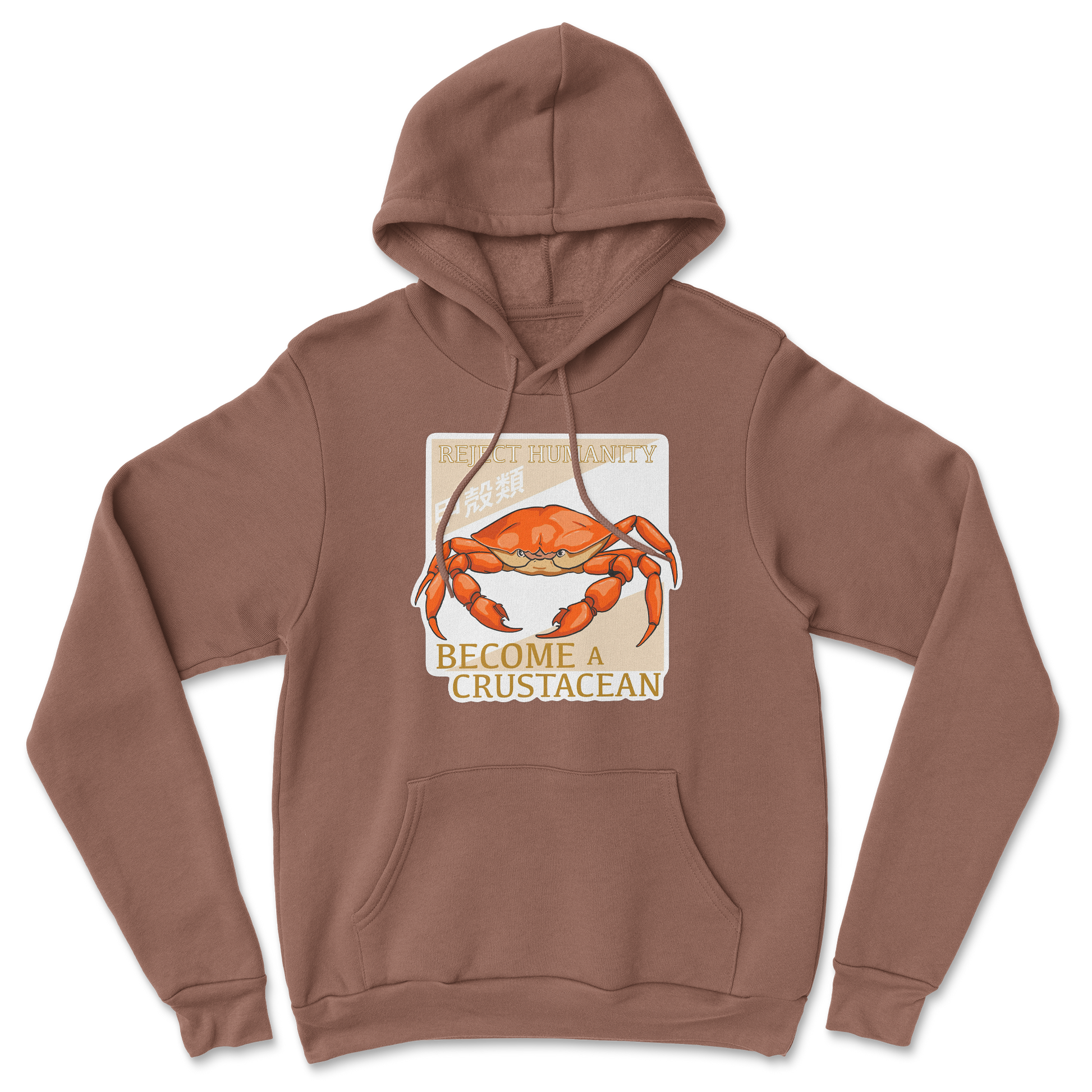 Heavy Blend Hoodie Embrace the Crab in Cocoa