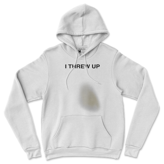 Gildan SoftStyle Hoodie Mom I Threw Up in White