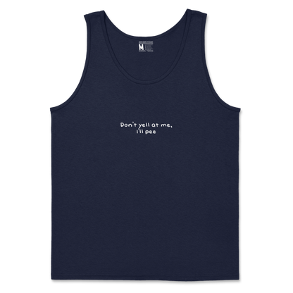 Gildan SoftStyle Tank Top Dont Yell in Navy