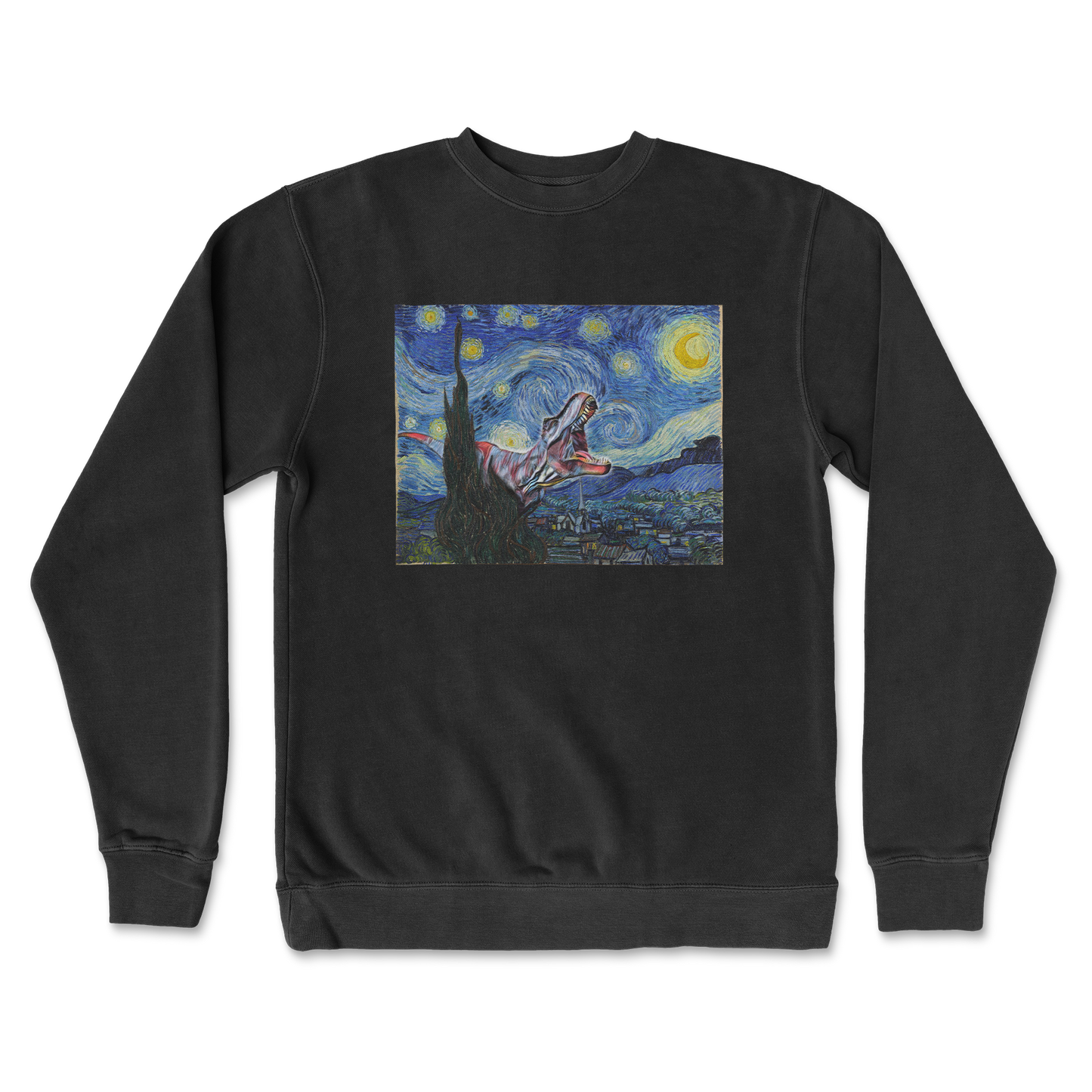 Independent Clothing Co. Crew Neck Van Gogh but Cooler in Black