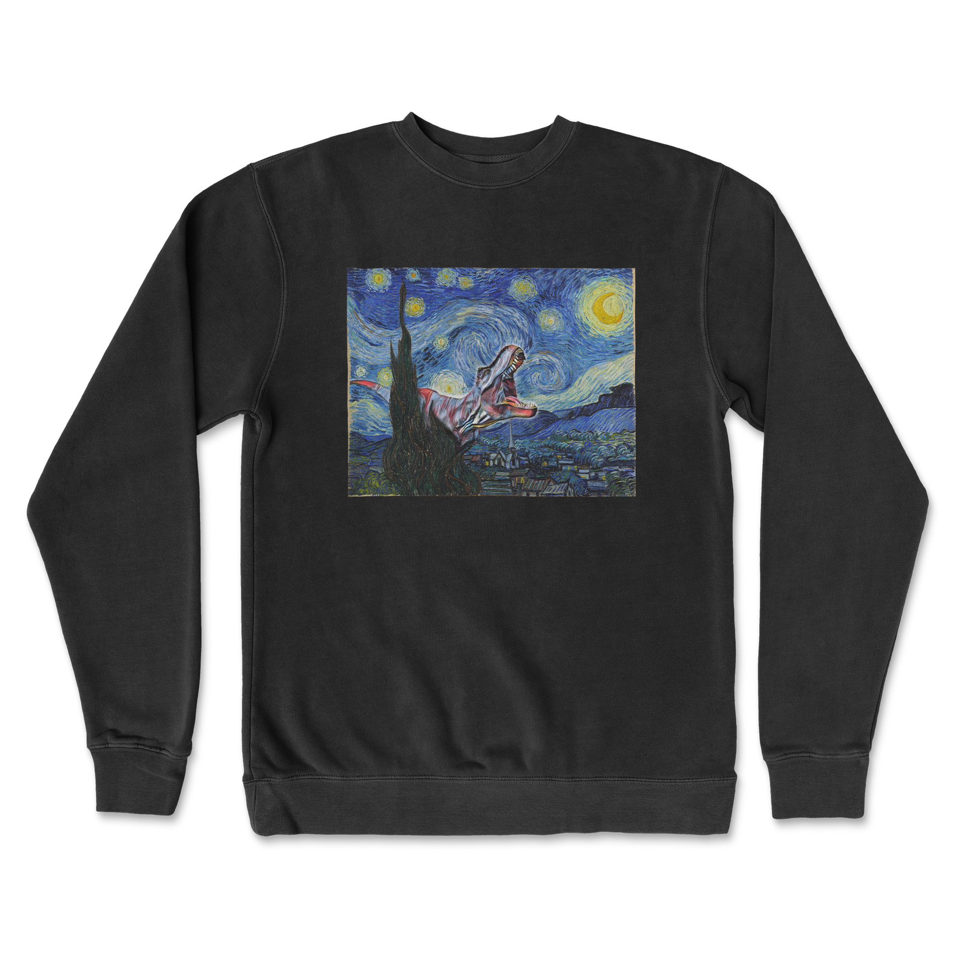 Independent Clothing Co. Crew Neck Van Gogh but Cooler in Black