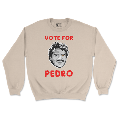 Gildan SoftStyle Crew Neck Vote For Pedro in Sand