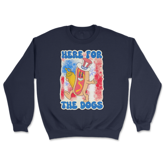 Heavy Blend Crew Neck Hot Dog in Navy