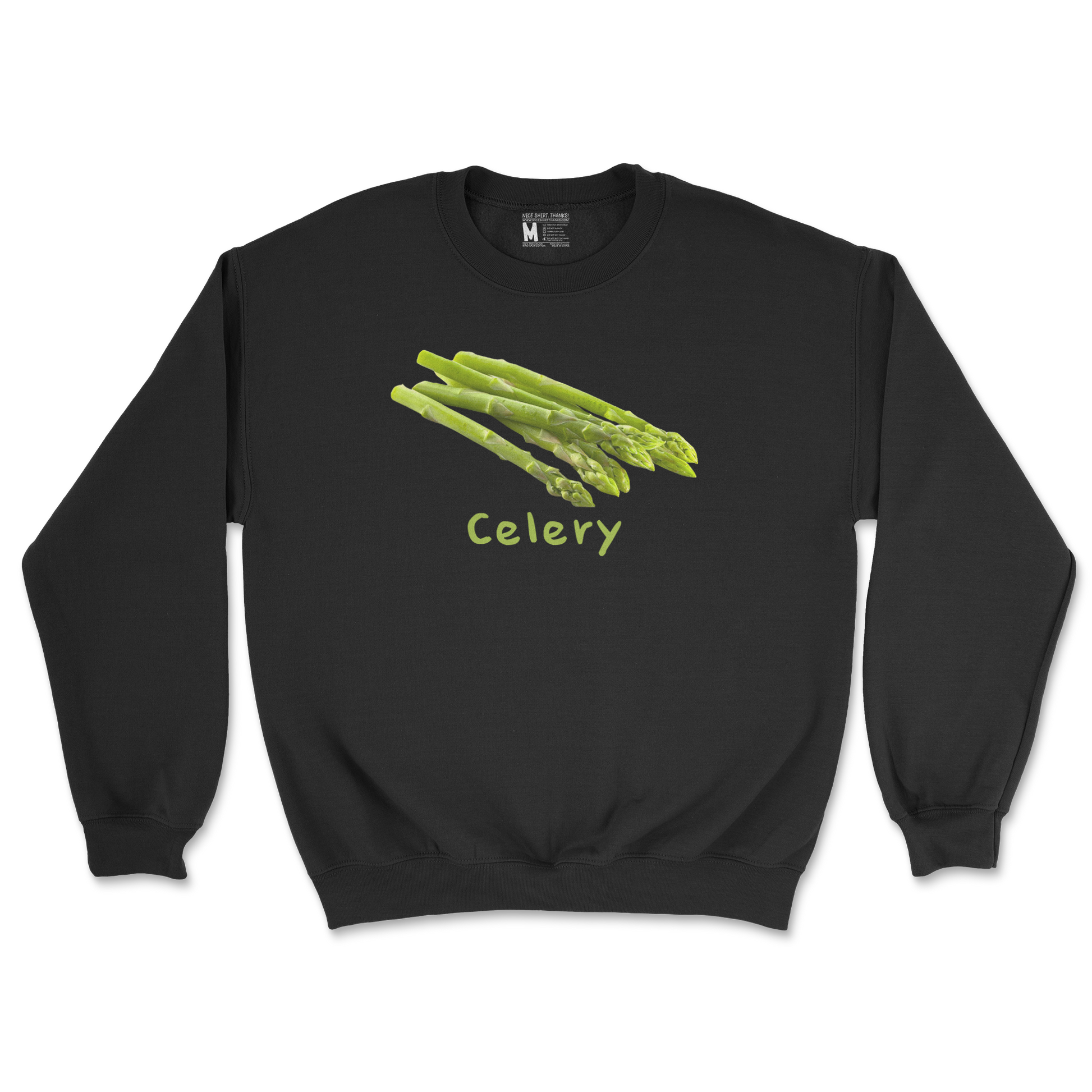 Gildan SoftStyle Crew Neck Celery in Black