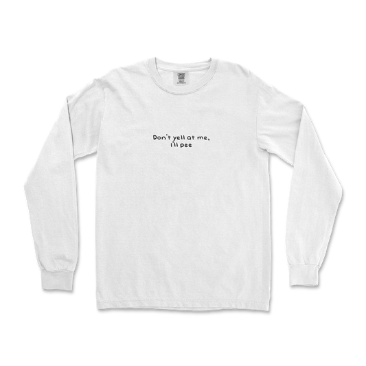 Comfort Colors Long Sleeve Dont Yell in White