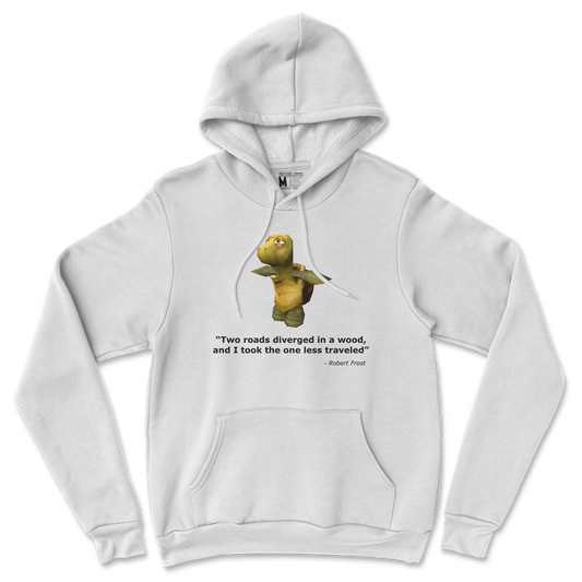 Gildan SoftStyle Hoodie Robert Frost Quote in White