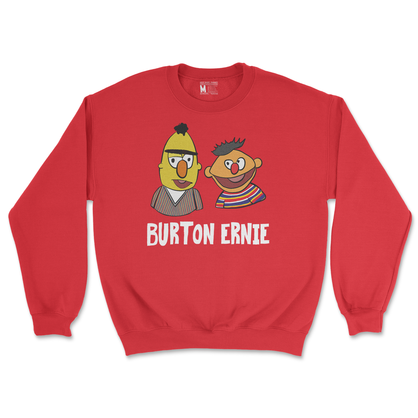 Gildan SoftStyle Crew Neck Burton Ernie in Red