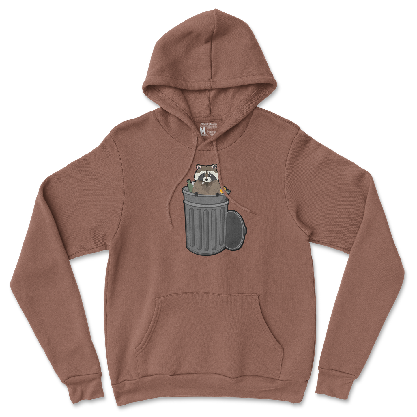 Gildan SoftStyle Hoodie Trash Panda Enthusiast in Cocoa