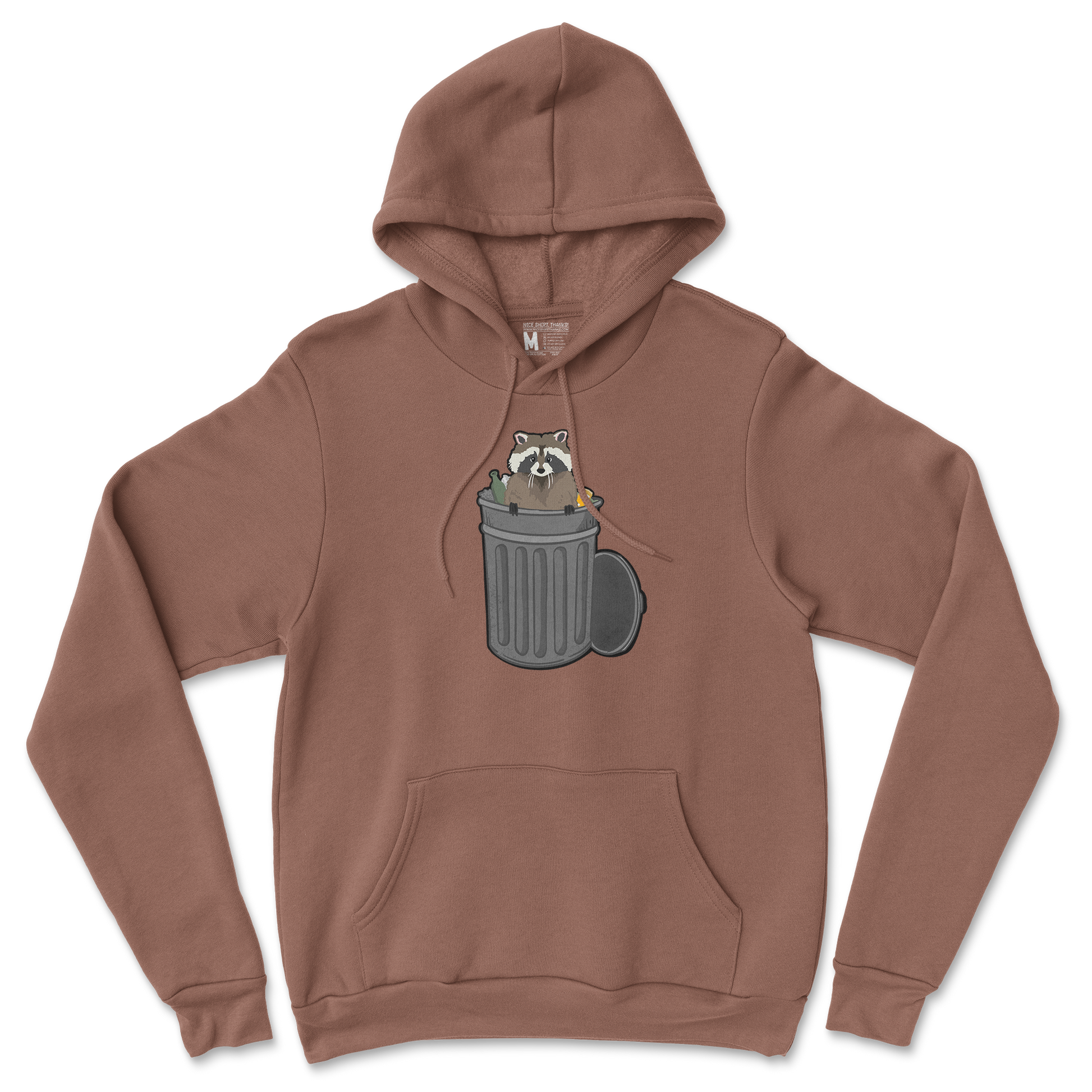 Gildan SoftStyle Hoodie Trash Panda Enthusiast in Cocoa