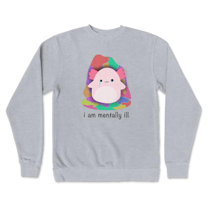 Independent Clothing Co. Crew Neck Mentally Ill and Squishy in GreyHeather