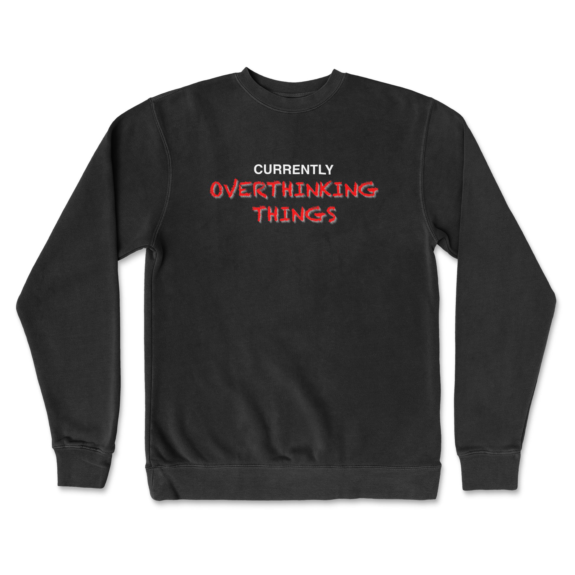 Independent Clothing Co. Crew Neck For Our Lil Overthinker in Black