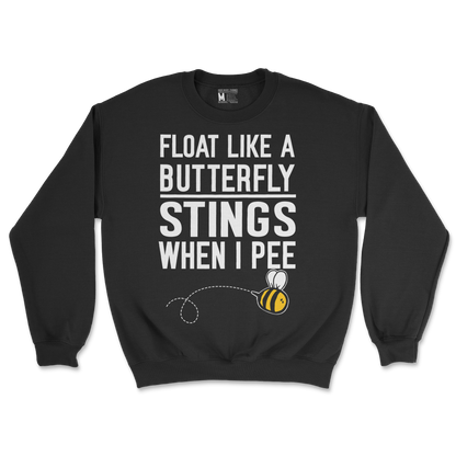 Gildan SoftStyle Crew Neck Stings When I Pee in Black