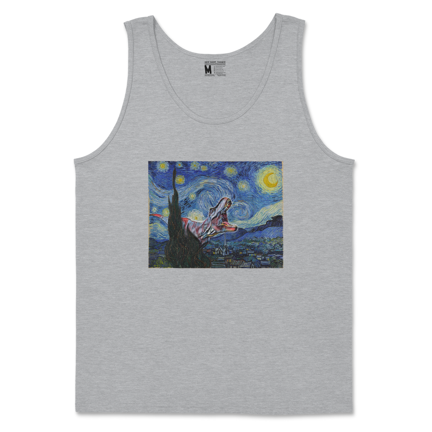 Gildan SoftStyle Tank Top Van Gogh but Cooler in Sports Grey