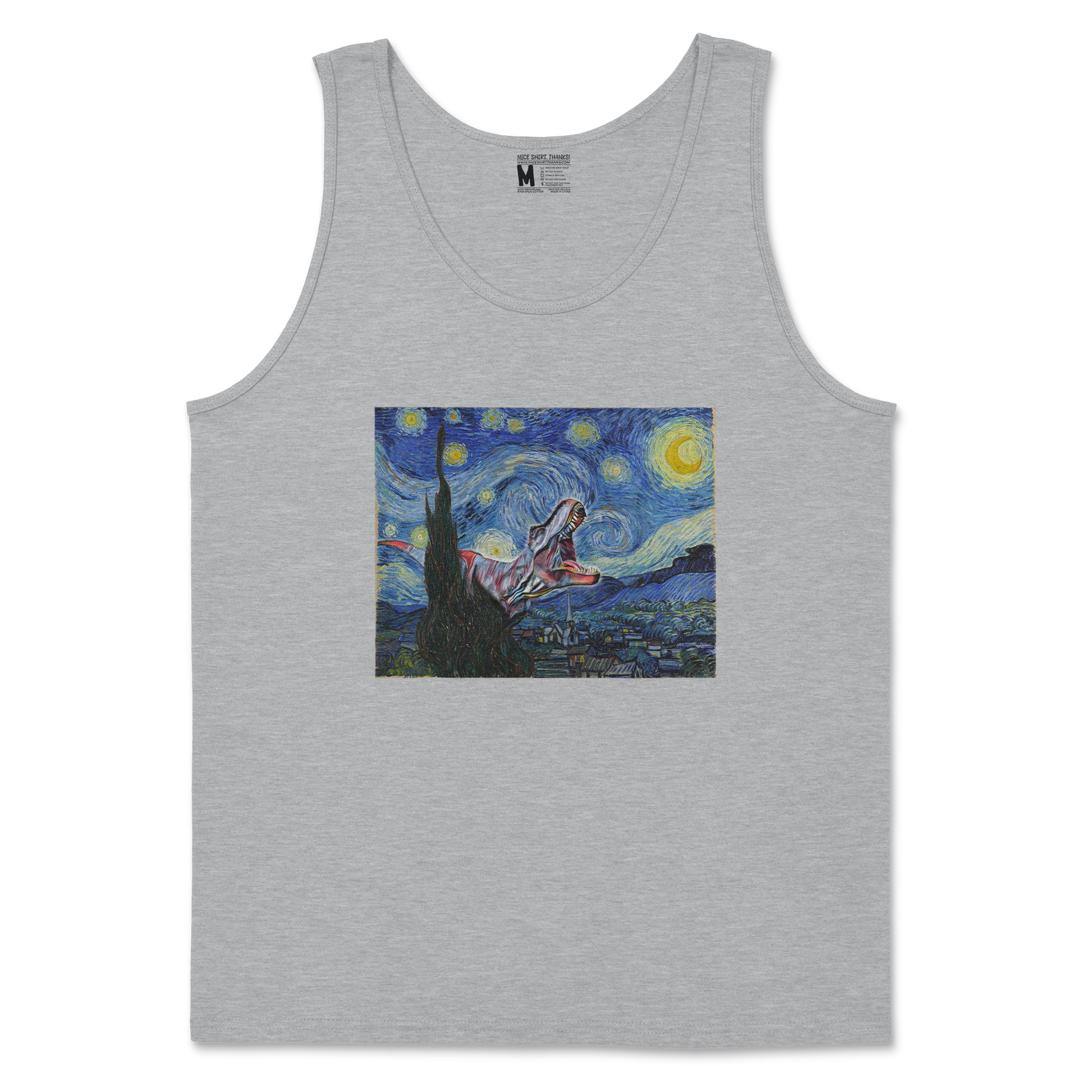 Gildan SoftStyle Tank Top Van Gogh but Cooler in Sports Grey