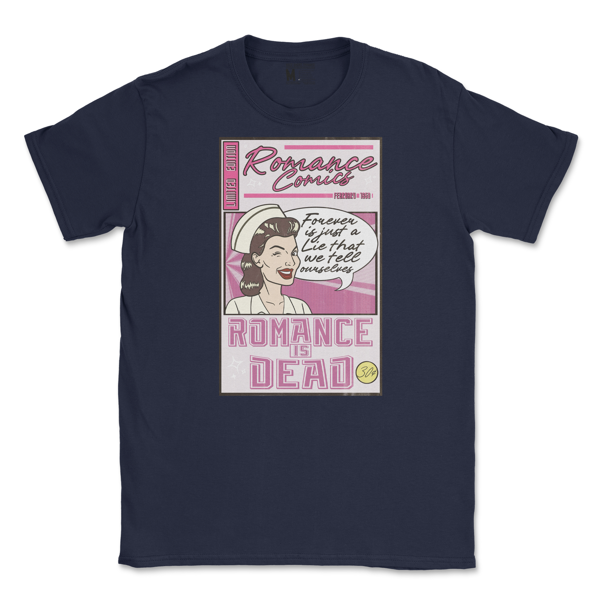 Gildan SoftStyle T-Shirt Romance is Dead in Navy
