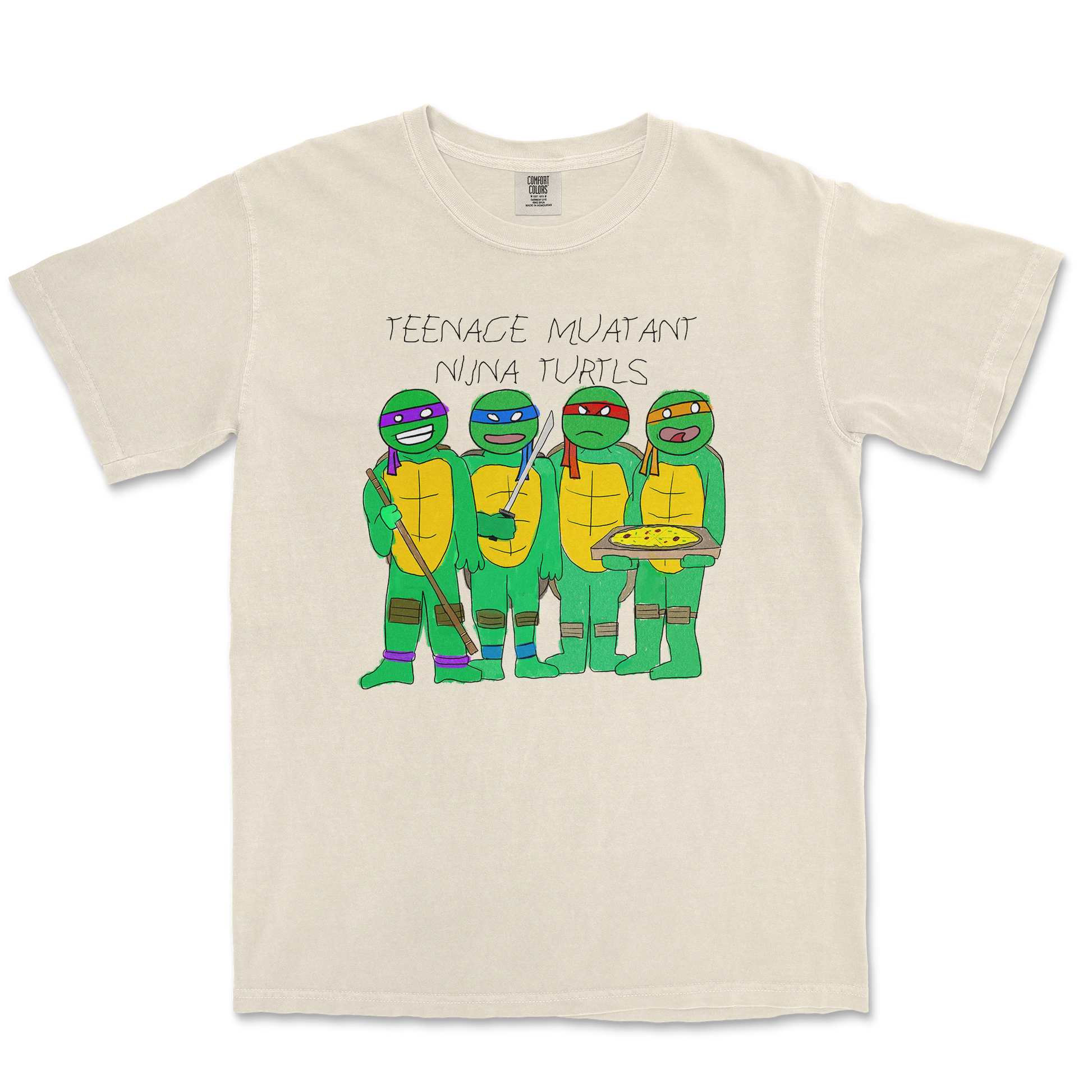 Comfort Colors T-Shirt Ninja Turtles in Ivory