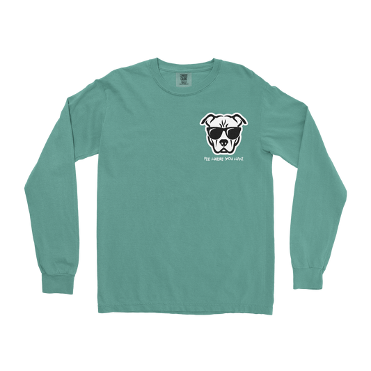 Comfort Colors Long Sleeve Pee Where You Want  in Light-Green