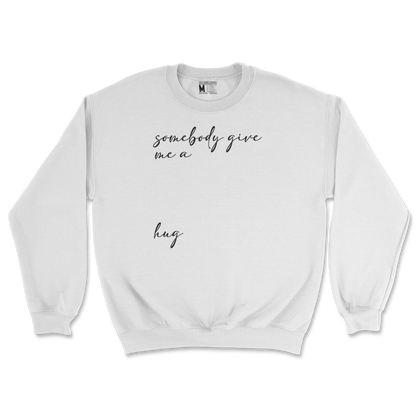 Gildan SoftStyle Crew Neck Hug Me in White