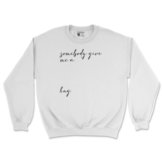 Gildan SoftStyle Crew Neck Hug Me in White