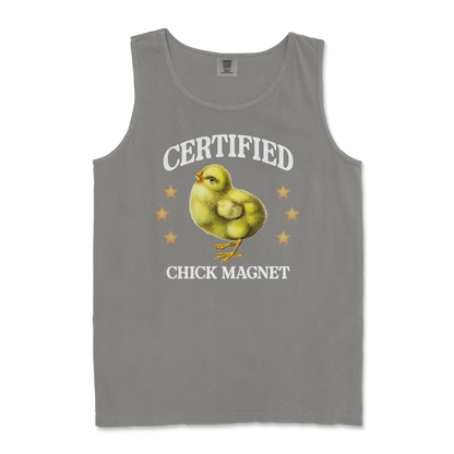 Comfort Colors Tank Top Chick Magnet in Grey