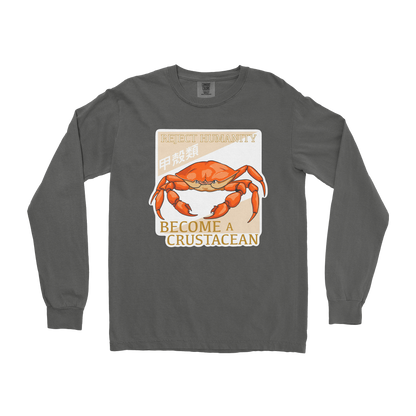 Comfort Colors Long Sleeve Embrace the Crab in Pepper
