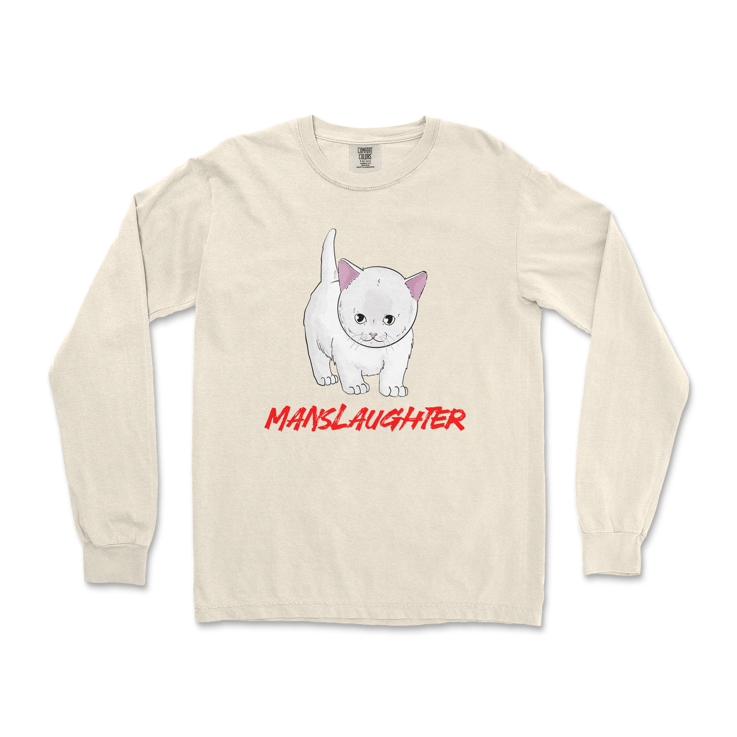 Comfort Colors Long Sleeve Manslaughter in Ivory