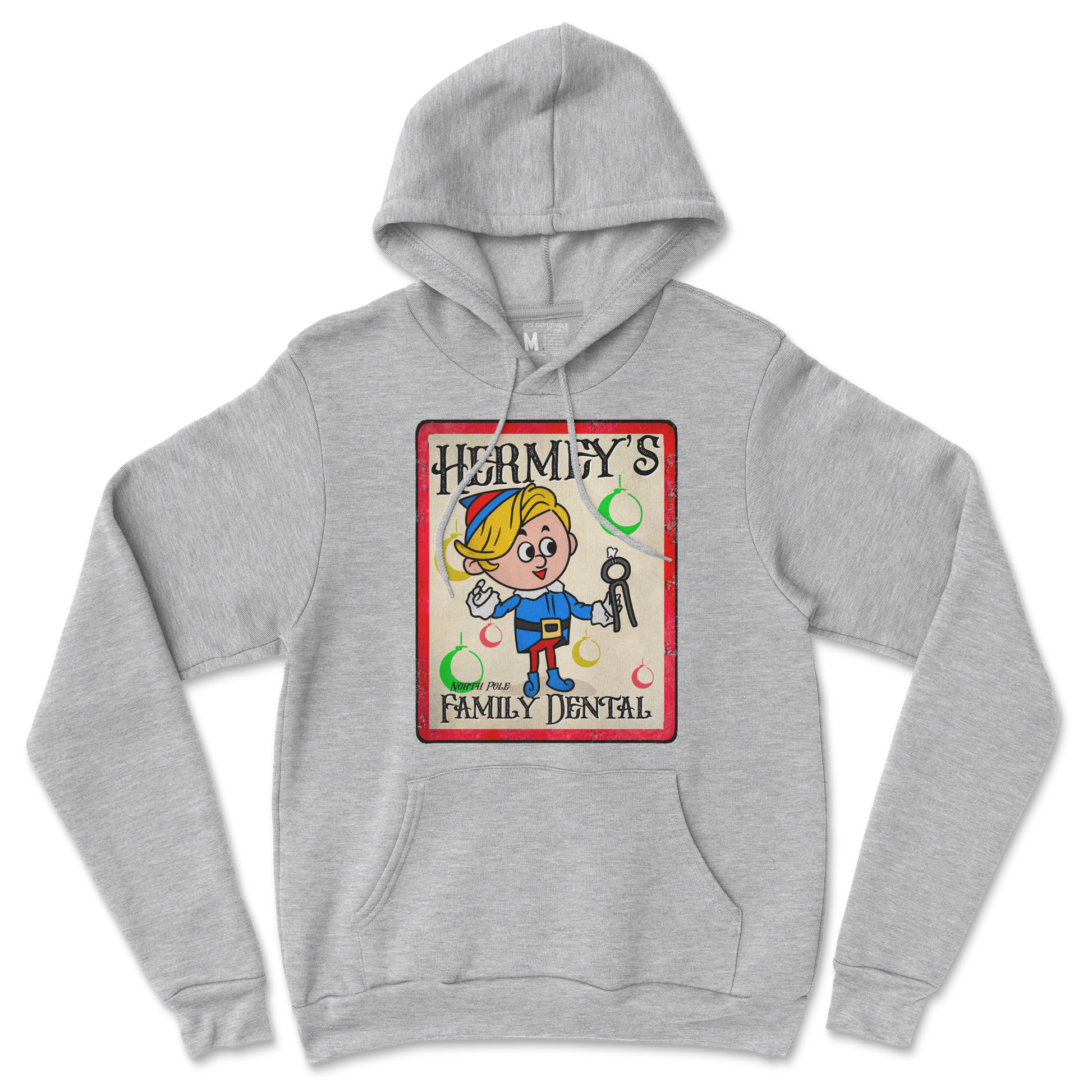 Gildan SoftStyle Hoodie Hermey's Family Dental  in Grey-Heather