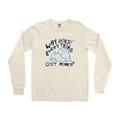 Comfort Colors Long Sleeve Broke Cat in Ivory