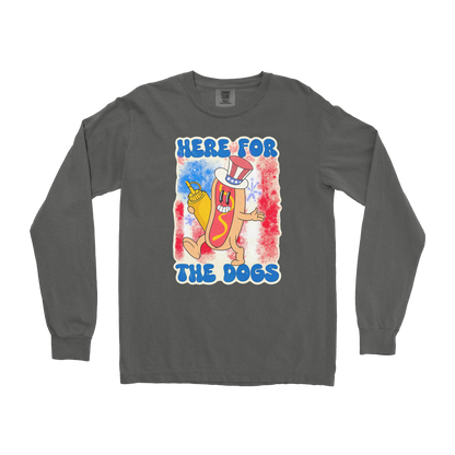 Comfort Colors Long Sleeve Hot Dog in Pepper