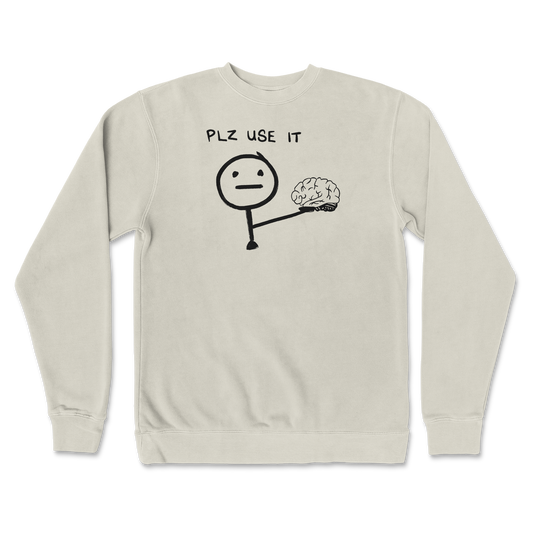 Independent Clothing Co. Crew Neck Plz Use It in Bone