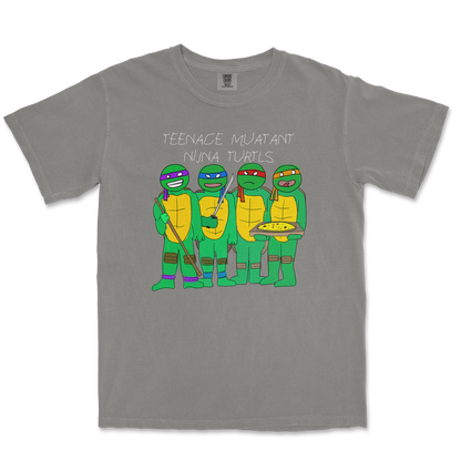 Comfort Colors T-Shirt Ninja Turtles in Grey