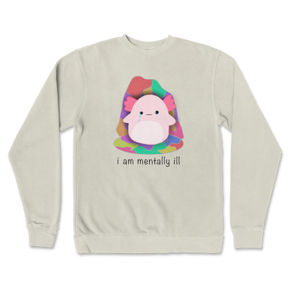 Independent Clothing Co. Crew Neck Mentally Ill and Squishy in Bone