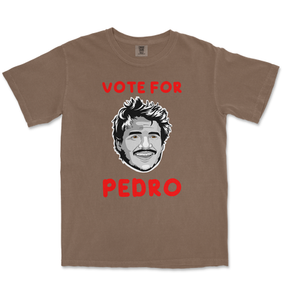 Comfort Colors T-Shirt Vote For Pedro in Espresso