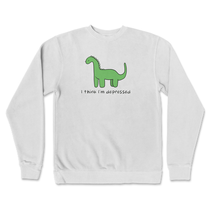 Independent Clothing Co. Crew Neck Depressed Dino  in white