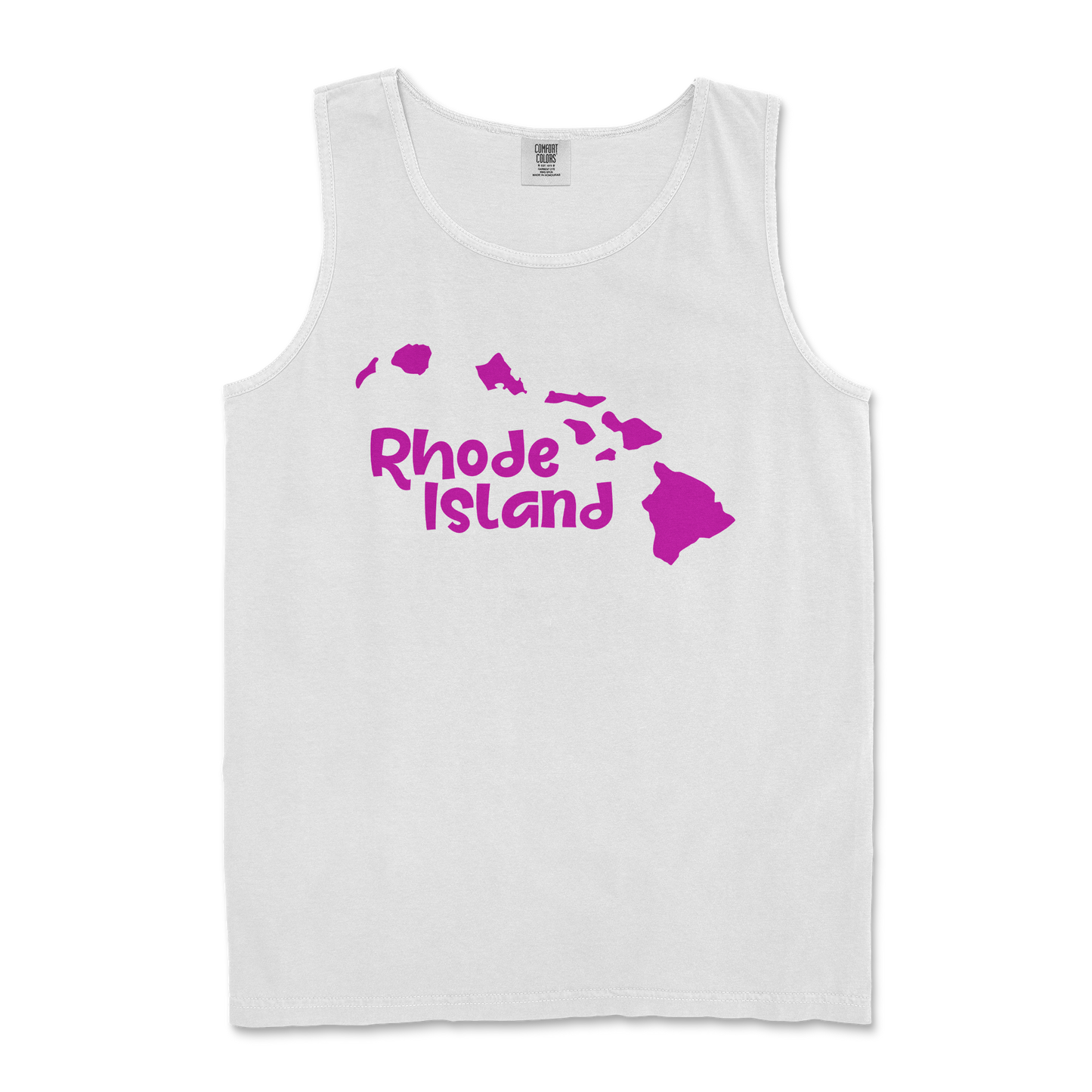 Comfort Colors Tank Top Rhode Island in White