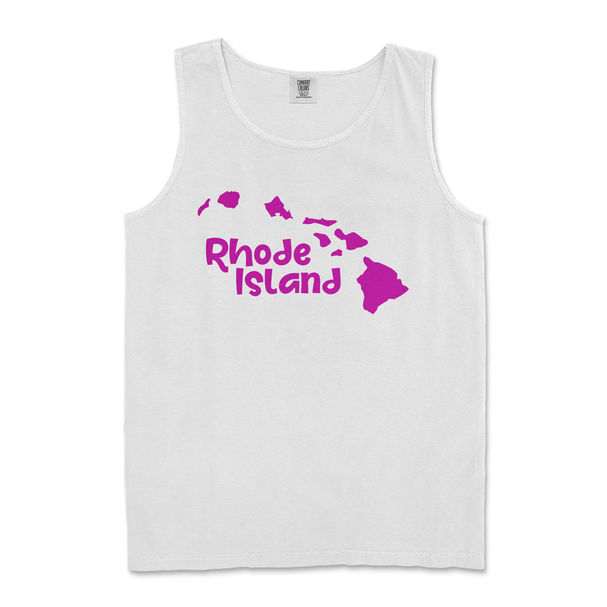 Comfort Colors Tank Top Rhode Island in White