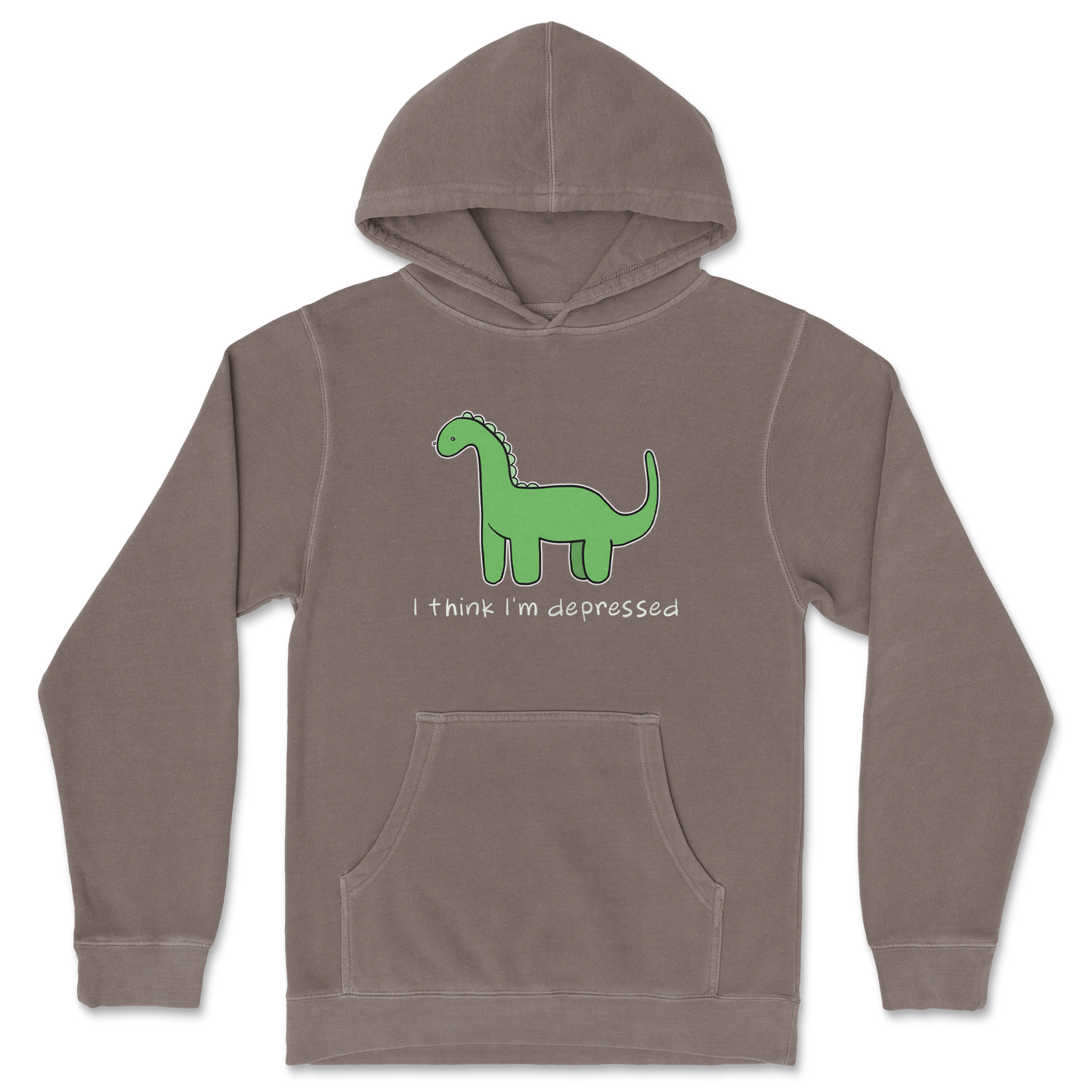 Independent Clothing Co. Hoodie Depressed Dino  in Clay