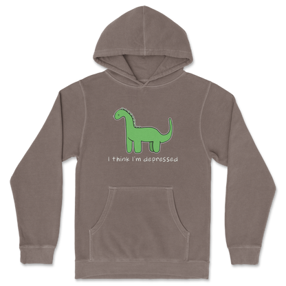 Independent Clothing Co. Hoodie Depressed Dino  in Clay