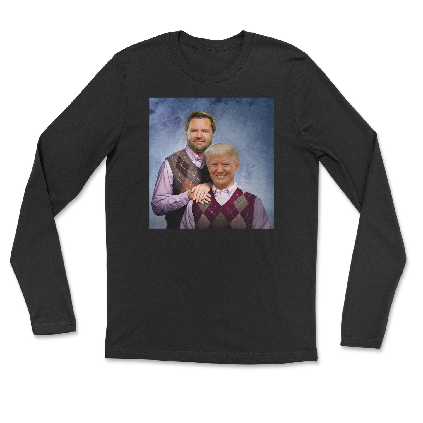 The Nice Shirt Long Sleeve Step Brothers  in Black