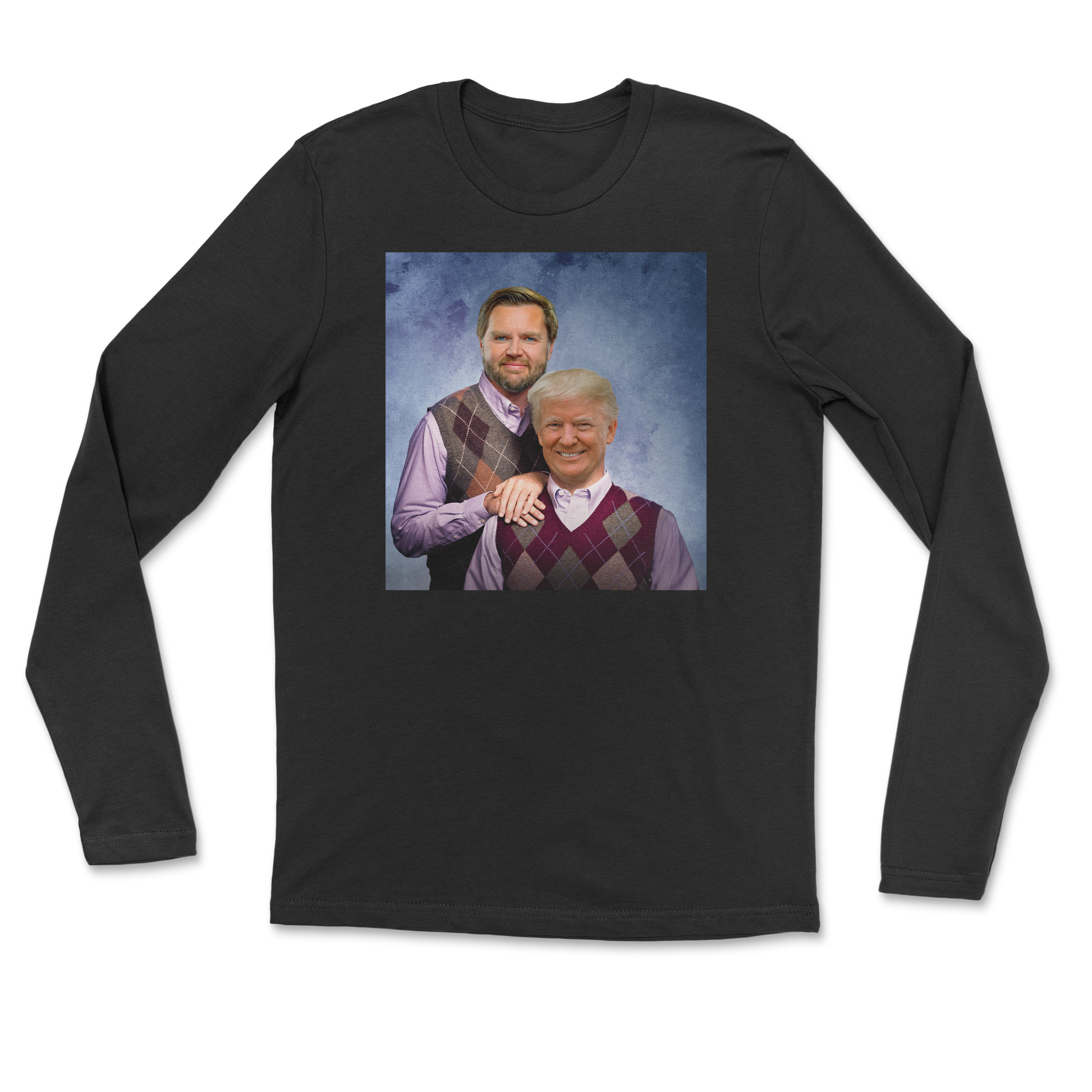 The Nice Shirt Long Sleeve Step Brothers  in Black