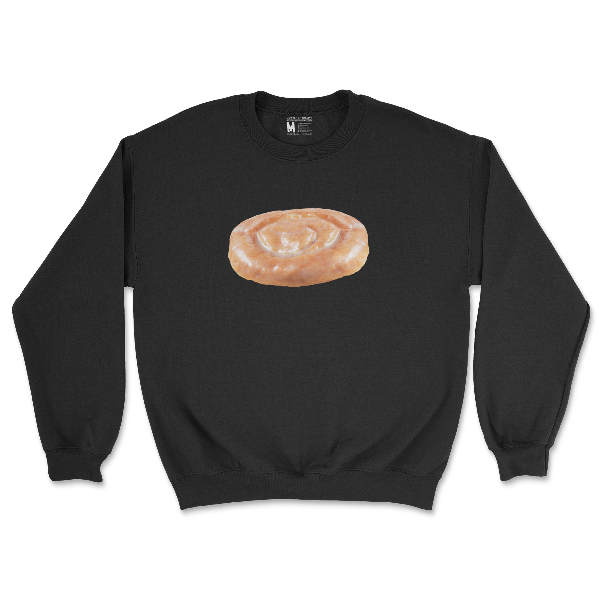 Gildan SoftStyle Crew Neck Honey Bun in Black