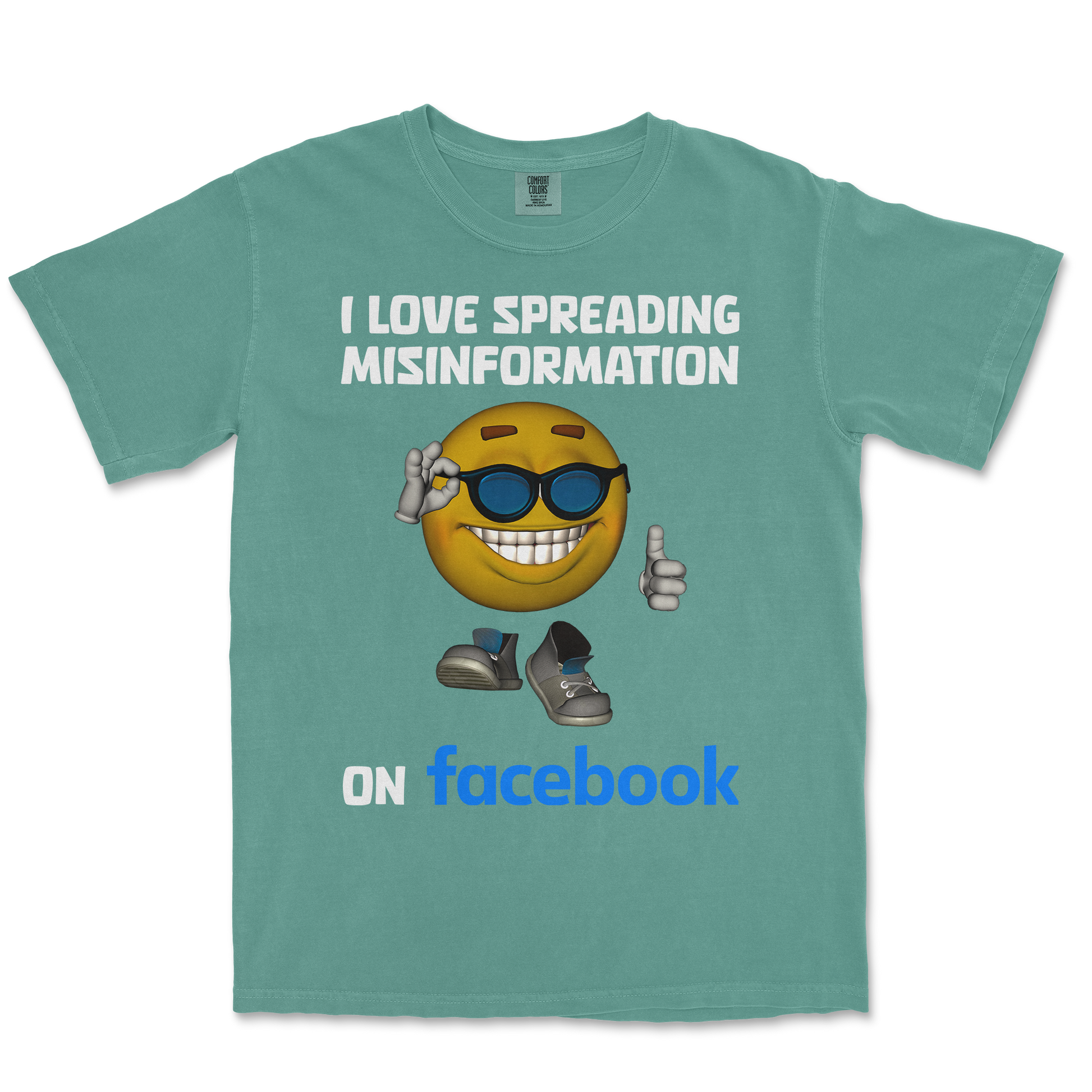 Comfort Colors T-Shirt Spreadin Misinformation in LightGreen