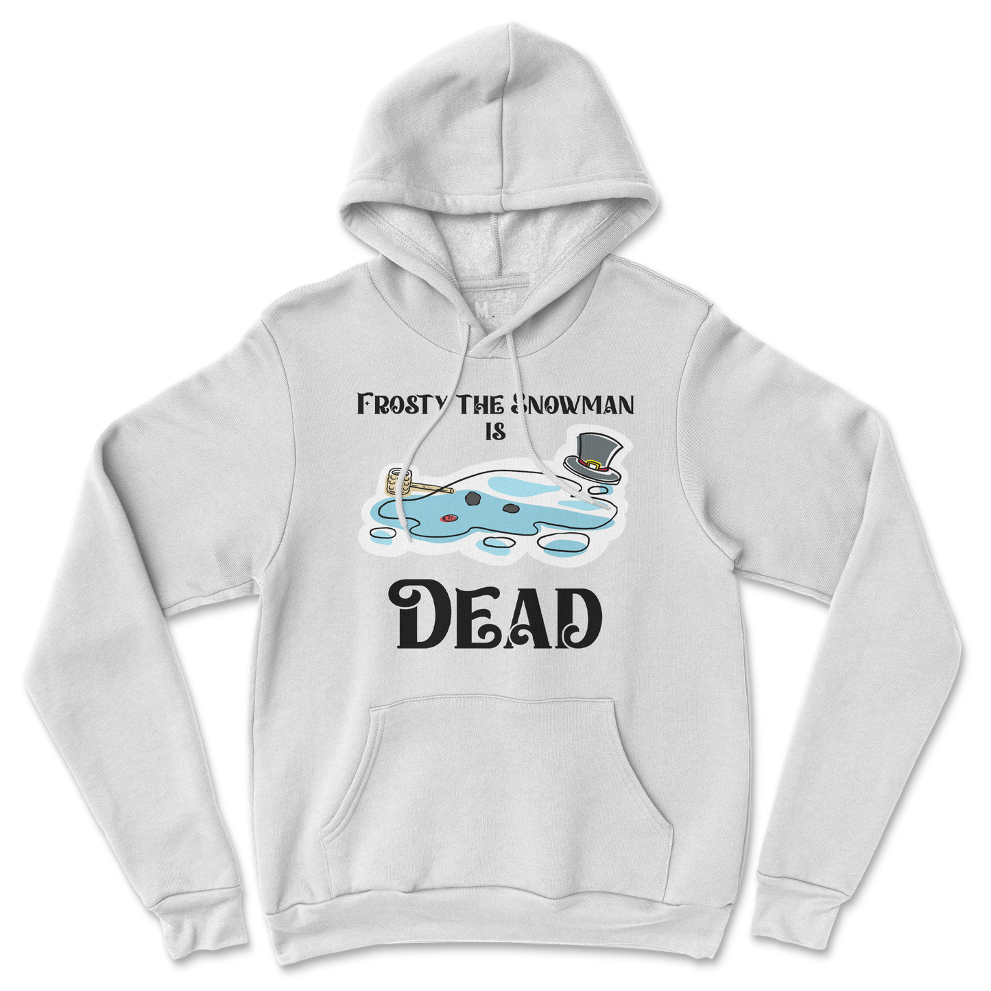 Gildan SoftStyle Hoodie Frosty is Dead  in White