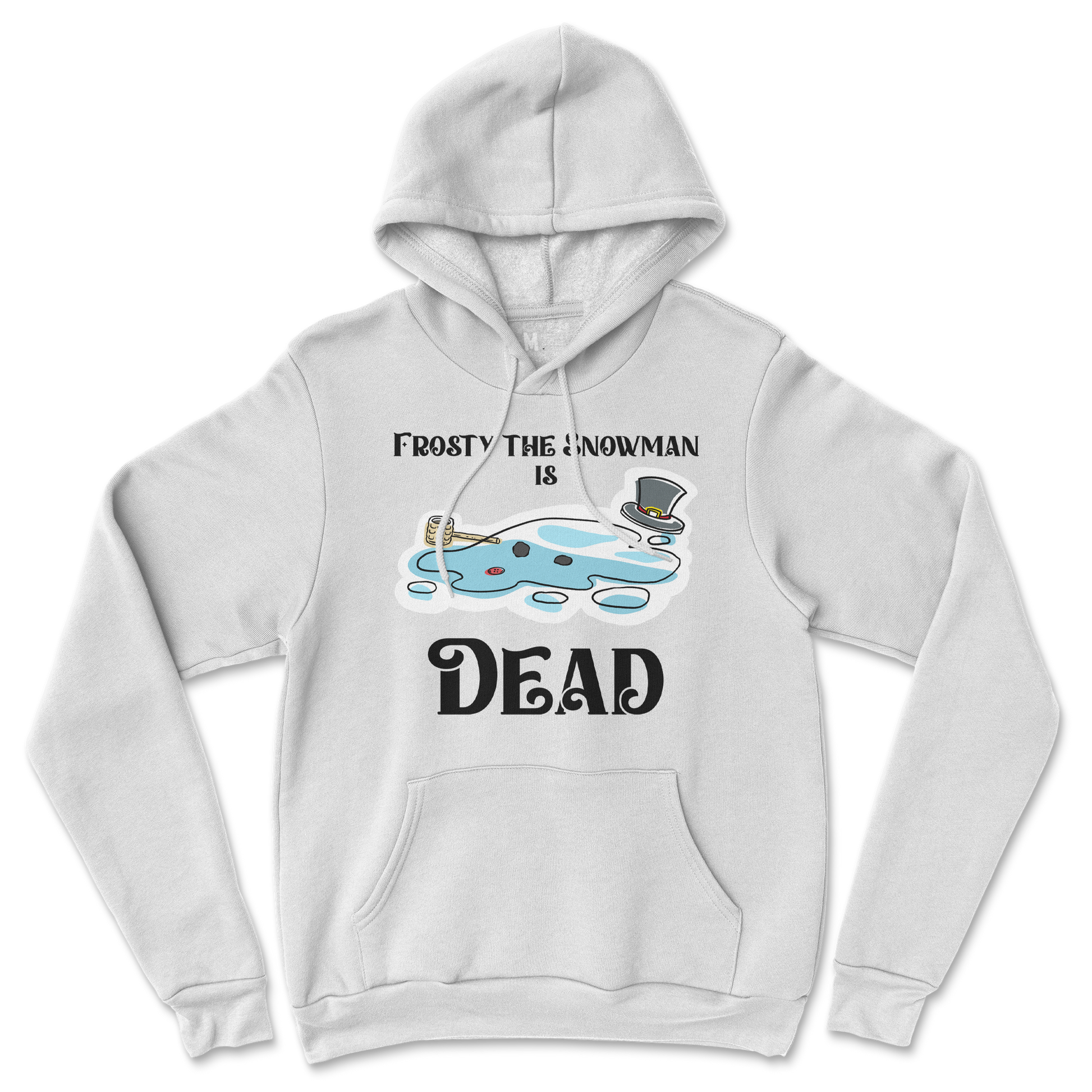 Gildan SoftStyle Hoodie Frosty is Dead  in White