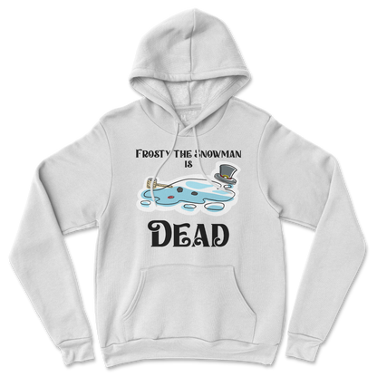 Gildan SoftStyle Hoodie Frosty is Dead  in White